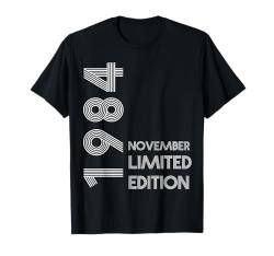 Novembre 1984 - 40 Jahr Retro Vintage 1984 Limited Edition T-Shirt von Geburtstagdesigns Retro Vintage