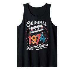 50. Geburtstag Mann Frau 50 Jahre 1974 Deko Lustig Geschenk Tank Top von Geburtstagsgeschenk Damen Herren 1974 Geschenkidee