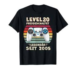 2005 Geburtstag Mann 20 Jahre Deko Lustig 20er Geburtstag T-Shirt von Geburtstagsgeschenk Damen Herren 2005 Geschenkidee