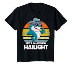 Kinder Seit 7 Jahren ein HAILight – Lustiges Hai Geburtstags- T-Shirt von Geburtstagsgeschenk Mann Frau Hai Geschenkidee