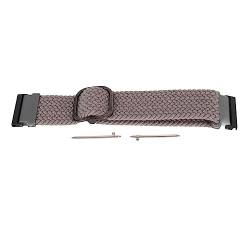 Nylon-Uhrenarmband, Verstellbares Ersatzband, Atmungsaktives Sportarmband mit Metallschnalle für den Außenbereich (Grau) von Gedourain