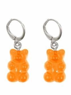 Gemshine - Damen - Ohrhänger - GUMMIBÄRCHEN - ORANGE - Europäischer Schmuck: Qualität liebevoll hergestellt von GemShine