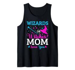 Gender Reveal Party Wizards Or Witches Mom, Rosa oder Blau Tank Top von Gender Reveal Baby Shower Family Matching