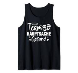 Team Hauptsache Gesund - Gender Reveal Tank Top von Gender Reveal Party team hauptsache gesund