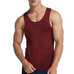 Ärmellos Shirt Unterhemd T-Shirt Trägershirt Muskelshirts,Männliche Sommeroberteile Sportshirt Oversize Strandshirt Fitnessstudio Tailliert Muskelshirts Gym Tank Top shirt Sport Stringer Shirt Bod von Generic