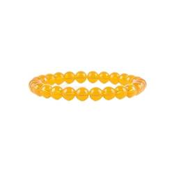 Bergkristall-Perlenarmband for Damen, modisch, weiß, klar, runder Stein, Strang, Armreifen, Sommer-Geschenk (Size : 23cm(9.05inch), Color : 6MM BEADS_I) von Generic