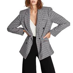 Blazer Für Damen Geschäft Büro Blazer Trenchcoat,Leinen Blazer,Cropped Blazer Weiß,Bomberjacke Winter,Blazer Sommer Damen,Blazer Mit Hose,Longblazer Damen Rosa von Generic