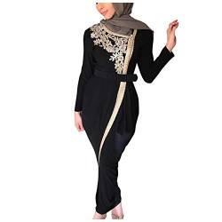 Damen Gebetskleidung Islamische Roben Damen Dubai Kleidung Strickjacke Ramadan Kleid Muslimisches Kleid für Damen Islamischer Robe mit Länge Hijab Arabische Kaftan Kleid Frauen Kleid Muslimische von Generic