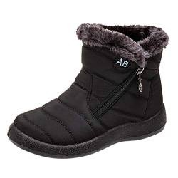 Damen Langschaft Schneestiefel - Elegant und Bequem Gartenschuhe Lässige Atmungsaktiv Thermostiefel Klassische Spitze Zehenpartie Fahrrad rutschfeste Gartenstiefel Unisex Country Western Stiefel von Generic