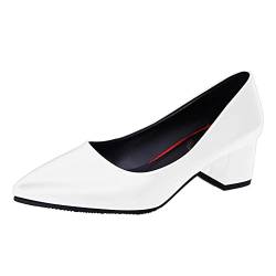 Damen Pumps, Trichterabsatz, Weiches Feel Me FußBett, Geschlossene Spitzem Zehen Slip-On Pumps, Party BüRoschuhe SchöNe Schuhe, Abendschuhe Hochzeitsschuhe Ideal FüR Business Und Freizeit von Generic