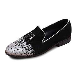 Driving Shoes for Men Men Steel Toe Tassel Casual Loafer Slip On for Party Genuine Leather(41 EU) von Generic