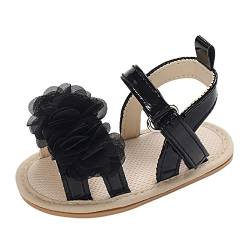 Erste Bowknot Mädchen Schuhe Schuhe Mädchen Sandalen Kleinkind Outdoor Schuhe Kleinkind mit für Sommerspaziergang Mädchen Sandalen Gummistiefel (Black, 21 Infant) von Generic