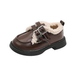 Fashion Big Kids Winter Water Proof Flat Keep Warm Snow Boots Comfortable Shoes Lauflernschuhe Baby Breite Füße (Brown, 31 Little Child) von Generic