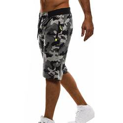 Herren Camouflage Strand Shorts, Sommer Strandhose Boardshorts Sporthose Badeshorts Trainingshose Mode Casual Atmungsaktives Gummibund Badehose Schwimmhose Hawaii Surf Freizeithose Strandbekleidung von Generic