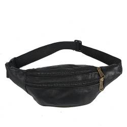 Herren-Hüfttasche, Business-Hüfttasche, Geldbörse, Outdoor-Reisen, Herren-Brusttasche Hüfttaschen Für (Black, One Size) von Generic