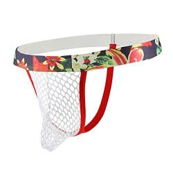 Herren Sexy Strings MäNner Mesh Gay G-Strings AushöHlen Bikini Ultra DüNne Slips Weich Atmungsaktiv Unterhosen Niedrige Taille Tanga Badehose NterwäSche Durchsichtige Erotisch WäSche Party Clubwear von Generic