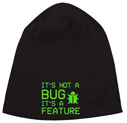 It's Not A Bug It's A Feature Gaming Glitch Jersey Beanie Hut Dünne Slouch Cap Unisex One Size von Generic