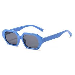 Kleine Rahmen Hip-Hop Männer und Frauen Outdoor Urlaub Sonnenbrille Mode Sport Fahrer UV400 Retro Sonnenbrille(B) von Generic