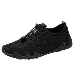 Laufschuhe Herren Schuhe Herren Turnschuhe Turnschuhe Damen Atmungsaktive Mode Männer Freizeit-Schnürung Mesh-Schuhe Sport für Herren Schuhe Herren Schwarz von Generic