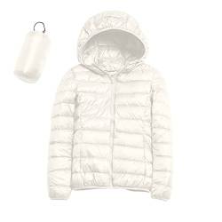 Leichte Daunenjacke Mit Kapuze Damen Steppjacke Leichter Daunenmantel Damen Winter Daunen Winterjacke Leicht Ultraleichte Dünne Steppjacken Frauen Federleichte Softdaunenjacke von Generic