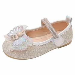 Mädchen Prinzessin Schuhe - Glitzer Kristallschuhe Glänzend Sandalen Kinder Kleinkind Tanzschuhe Ballerinas für Mädchen, wojonifuiliy01-Schuhe Geburtstag Festlich Hochzeit (White, 32 Little Child) von Generic