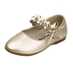 Mädchenschuhe Lederschuhe Einzelschuhe Tanzschuhe Mädchen Performance Schuhe Damen Schuhe 39 (Gold, 23 Toddler) von Generic