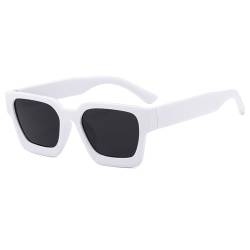 Modische Quadratische Sonnenbrille For Männer Und Frauen, For Den Urlaub, For Den Außenbereich, For Sportfahrer(White) von Generic