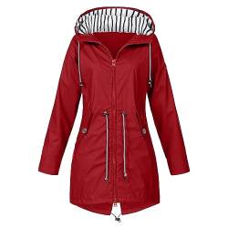 Outdoor Jacken FüR Damen Wasserdicht Jacke Damen üBergangsjacke Windjacke Fahrrad Damen Regenjacke Damen Sportlich Regenjacke Trekking Damen Waterproof Jacket Wasserdichte Regenjacke FüR Damen von Generic