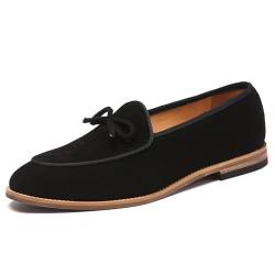 Penny Loafers Für Männer Casual Slip on Kleid Mokassins Komfort Fahren Boot Schuhe,Schwarz,39 EU von Generic