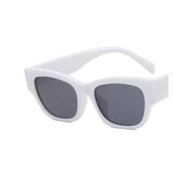 Personalisierte Retro-Sonnenbrille For Damen, For Den Urlaub, Foto, Pendeln, Dekorative Sonnenbrille(White) von Generic