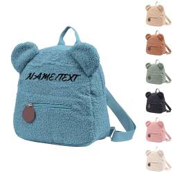 Personalisierte Schultüte Mädchen Für Kinder, Schultaschen Für Mädchen Mit Personalisierten Namen, Rucksack Für Kindergartenkinder, Rucksack Für Mädchen, Geschenk Zum Schulanfang (Blau) von Generic