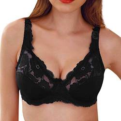 Push Up BH: mit Spitze Große Größen Sexy Sport Damen-BHS Dirndl BH Extrem Günstig 95a mit String Push Up BH BH Große Brüste mit Bügel Bustier Dirndl Bluse von Generic