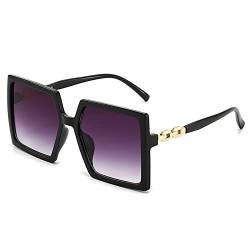 Quadratische große Rahmen Frauen Outdoor Urlaub Strand fahren Sonnenbrille Mode Sport Fahrer UV400 Retro Sonnenbrille(D) von Generic