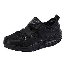 Schuhe im freien atmungsaktiv rundum Frauen Sportfarbe Mesh stabile Schuhe Frauen Schuhe Damen 38 Schwarz (Black, 42) von Generic