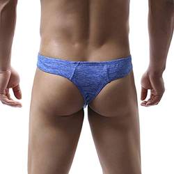 Slip Herren Sexy Männer Slip Baumwolle Retroshorts mit Penishülle Hipster Microfaser Männer Unterwäsche Trunks Stretch Bequem Herren String Tanga von Generic