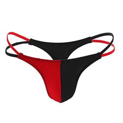 Slips Herren Tanga Unterwäsche Sexy Erotisch Komfortabel Atmungsaktiv Trunks Jock G-Strings Reizunterwäsche Atmungsaktiv Tangaslip Elastische Sportunterhosen von Generic