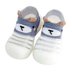 Sockenschuhe Baby Kinder, Krabbelschuhe Baby Schuhe Weicher Barfußschuhe Baby Hausschuhe, Stricken Antirutschsocken Haussocken Kinder Lauflernschuhe für Baby Mädchen Junge Schuhe (White, 24 Toddler) von Generic