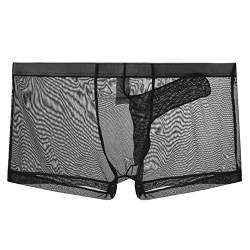 Ultra DüNne Boxershorts FüR Herren MäNner Elefantennase UnterwäSche Ausbuchtung Unterhosen Netz Mesh HöSchen Durchsichtige Erotisch WäSche Party Clubwear von Generic