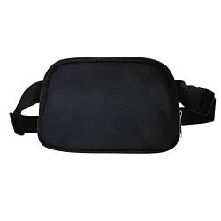 Unisex-Gürteltasche für Damen Herren Gürteltaschen kleine Crossbody-Taschen für Damen wasserdichte Gürteltasche Hüfttaschen Für (Black, One Size) von Generic