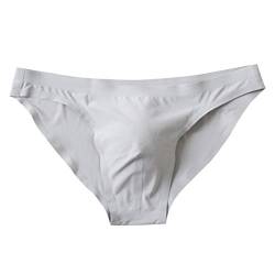 Unterhosen Männer Slip aus Baumwolle Männer Unterwäsche Weich klassischen Sportslip Tanga String Stretch Atmungsaktiv Herrenslips Mit Weichbund Eingriff Männer Unterwäsche Grey L von Generic