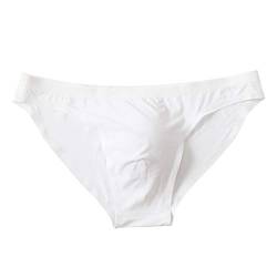 Unterhosen Männer Slip aus Baumwolle Männer Unterwäsche Weich klassischen Sportslip Tanga String Stretch Atmungsaktiv Herrenslips Mit Weichbund Eingriff Männer Unterwäsche Weiß L von Generic