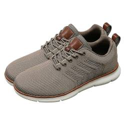 Laufschuhe für Herren, breite Sportschuhe, lässig, leicht, atmungsaktiv, Sport, Laufen, Fitnessstudio, Sportschuhe, leicht, beige, 39 EU von Genérico