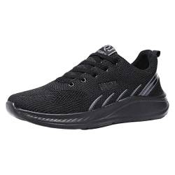 Badelatschen Herren 43 Hausschuhe Slip- Herren Mode Und Casual Männer Flache Leichte Mesh Atmungsaktive Einfarbig Clogs & Pantoletten FüR Herren Pantoletten Kinder (Black, 42) von Generisch