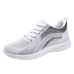 Badelatschen Herren 44 Beach Shoes Quick Silver Mode Frühling und Herren Sportschuhe flacher weicher Mesh atmungsaktiv bequem Schnürung Casuale Clogs & Pantoletten FüR Herren Schlappen (White, 40) von Generisch