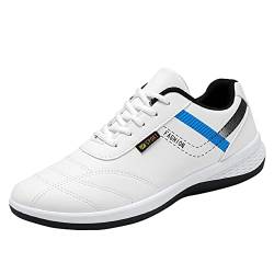 Badelatschen Herren 47 Herren Sneaker Beach Schuhe Schnüren Sie Sportschuhe für Herrenschuhe Mode Freizeitschuhe zum Gehen Lederschuhe Slipper & Mokassins FüR Herren On Herren Schuhe (White, 41) von Generisch