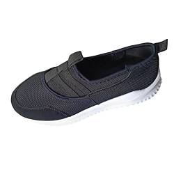 Ballerinas Damen Elegant Damen BarfußSchuhe Damen Atmungsaktive, bequeme, flache, lässige Turnschuhe aus einfarbigem Mesh für Damen BarfußSchuhe Damen Ballerina Schuhe Damen Sneakers (Black, 38) von Generisch