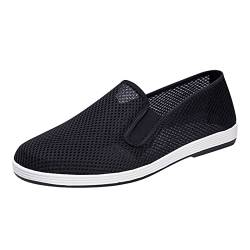 Barfussschuhe Damen Ballerinas Schwarz Loafer Mode Frauen Komfort Bequemlichkeit für Frauen Wanderschuhe Frauen graue Farbe Bequeme Schuhe Wasserfest Damen Espadrilles Peeptoes Damen (Black, 44) von Generisch