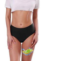 Bikinihosen für Damen Perioden Bikini Hose Menstruations Badeanzug High Waist Perioden Bikinihose Mädchen Basic Slip Bikinihose Schwarz Damen Period Badeshorts Perioden Bademode zum Schwimmen von Generisch