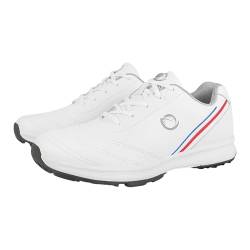 Breite Schuhe Herren Leinen Schuhe Herren [Modisch] Leichte und atmungsaktive Freizeitsportschuhe für Herren Fengchidianche Slip In Sneaker Damen Slip-On Sneaker Herren (White, 43) von Generisch