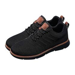 Clogs & Pantoletten FüR Herren Herren Schuhe Mode Und Casual Männer Flache Leichte Mesh Atmungsaktive Einfarbig Clogs & Pantoletten FüR Herren Herren Schuhe (Black, 48) von Generisch